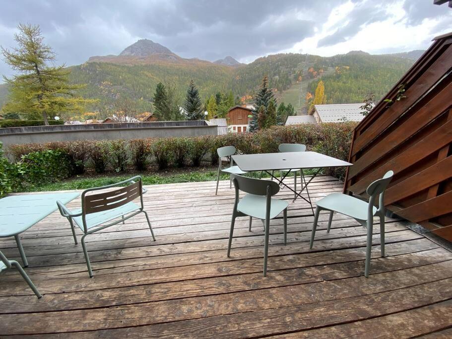 Appartement 4 Pers Grande Terrasse Vue Pistes Ski Saint-Chaffrey Ngoại thất bức ảnh