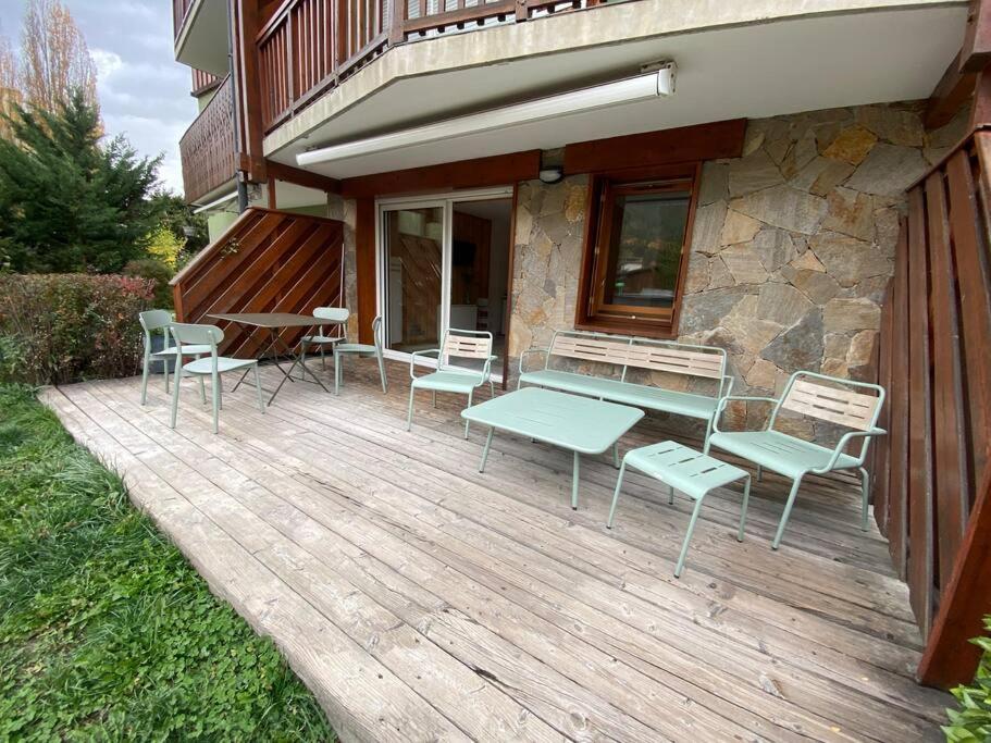 Appartement 4 Pers Grande Terrasse Vue Pistes Ski Saint-Chaffrey Ngoại thất bức ảnh