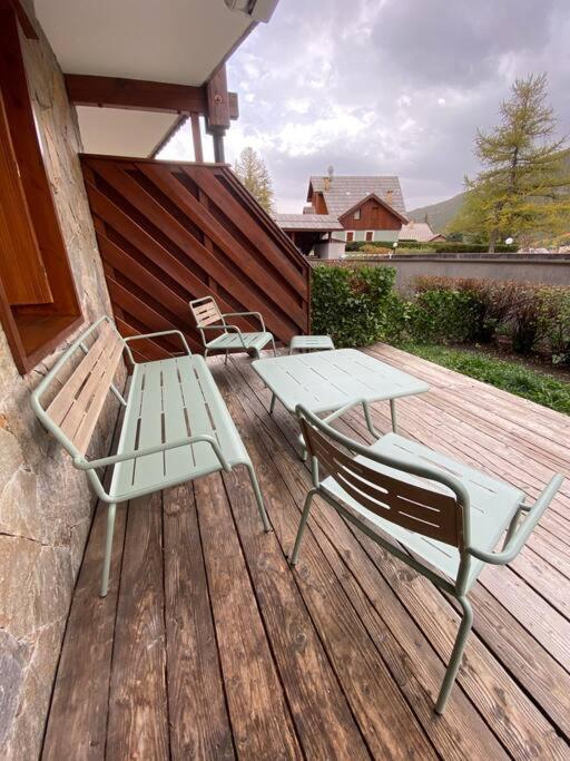 Appartement 4 Pers Grande Terrasse Vue Pistes Ski Saint-Chaffrey Ngoại thất bức ảnh
